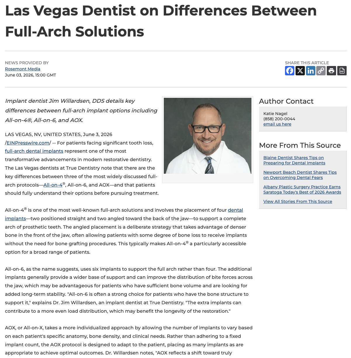 Las Vegas implant dentist outlines key differences between full-arch implant solutions.